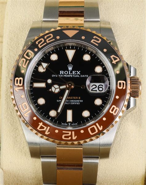 2 tone root beer rolex|Rolex gmt 2 root beer.